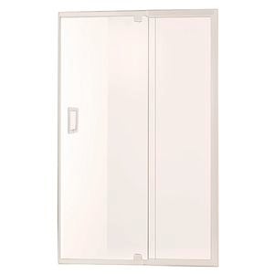 Rick McLean's Designer Bathware 1480mm White M5 Smart Pivot Shower Screen - Front Only