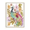 Artey | Sweet Peacock - Framed Canvas - Natural Frame - 45 x 60cm