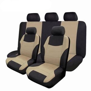 Catzon Car Seat Covers Polyester Airbag Compatible Universal Suv Van Truck-beige