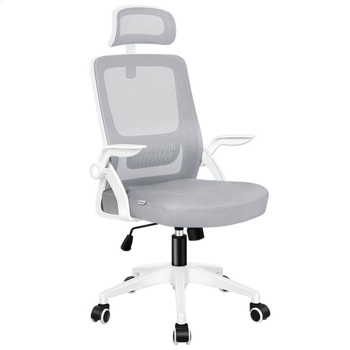 ALFORDSON Mesh Office Desk Chair White Grey