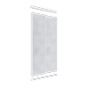 Lugna 2400 x Up To 1200mm Double Mirror Wardrobe Sliding Door Package