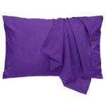 LINENOVA 2PCS Hotel Quality Premium Mircrofiber Pillowcases - European , Purple