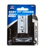 Zenith Easy Fit Hinge  50mm Zinc Plated Fixed Pin 2pk