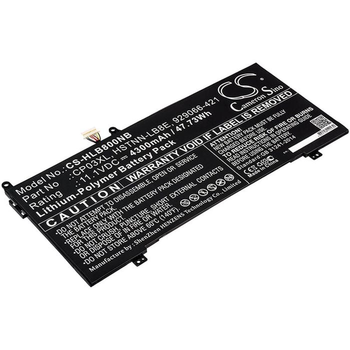Cameron Sino Cp03xl, Hstnn-lb8e, 929066-421 Battery Replacement [cs-hlb800nb]