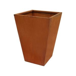 Jack 34 x 34 x 48cm Metal Square Planter Cafe