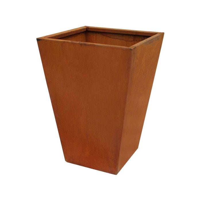 Jack 34 x 34 x 48cm Metal Square Planter Cafe