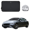 Front Windscreen Sun Shade for Mercedes-Benz EQE Sedan 2022 - Current - Standard 150 x 85 cm - Black
