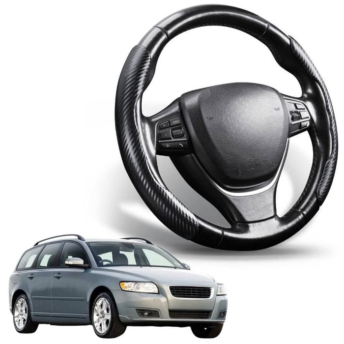 Segmented Steering Wheel Cover for Volvo V50 2004 - 2012 Manual