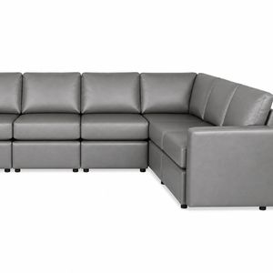 Sonya 6 Seater Modular Sofa PU - Grey