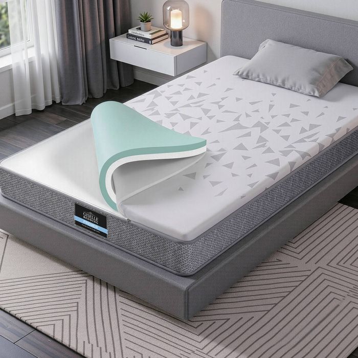 Giselle Bedding King Single Euro Top High Density Foam Knitted fabric 23cm Mattress Pocket spring