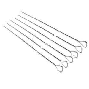 Jumbuck Stainless Steel BBQ Skewers - 6 pack