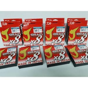 Daiwa j braid grand x8 300 yds island blue braid fishing line 6lb