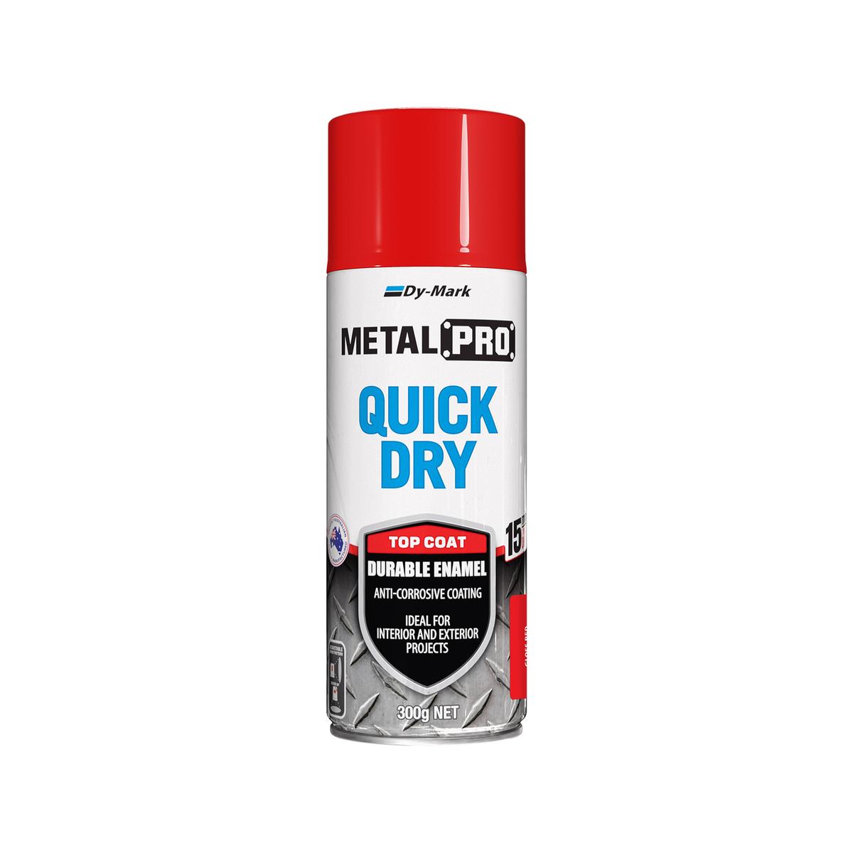 Dy-Mark 300g Red Gloss MetalPro Quick Dry - Bunnings Australia