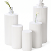 5x Metal Wedding Plinths Cylinder Pedestal Stand Ripple Cake Dessert Display