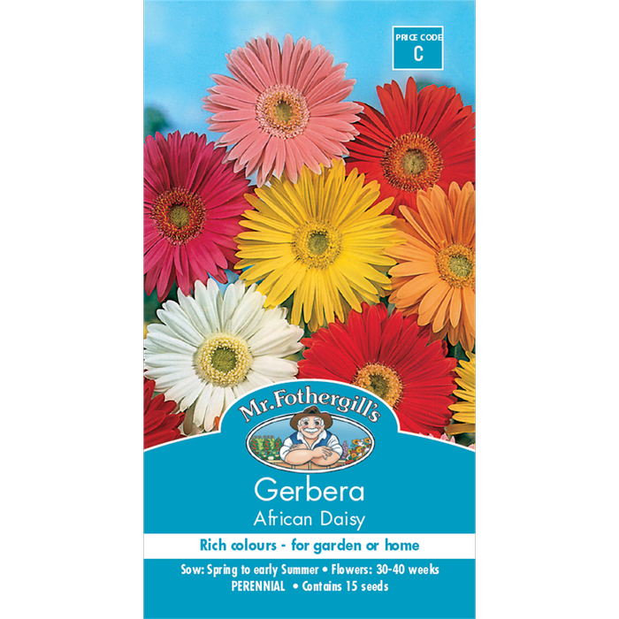Mr Fothergill's Gerbera African Daisy Mixed Seeds