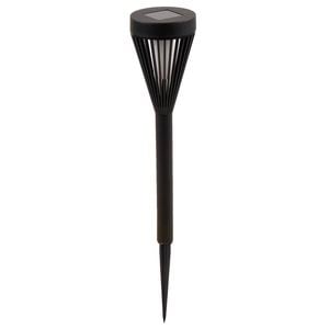 Click 28.5cm Black Solar Powered Tiki Torch Light