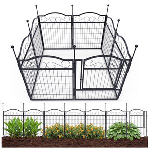 Advwin Garden Fence 61x80cm 8 Pack Pet Playpen Enclosure No Dig Fence Animal Barrier