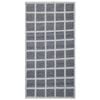 Handwoven Checkered Rug-Lattice 6388-Charcoal Ivory-80x150cm