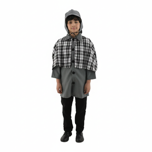 More Than Party Kids Victorian Detective Costume Plaid Large 128x56cm