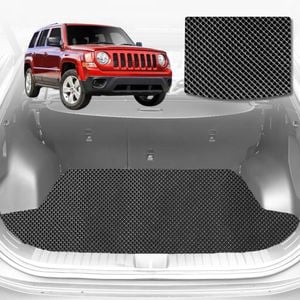 6D Diamond Car Boot Mat for Jeep Patriot MK2006-2015-Cargo Mat-Black-Outback GT