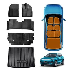 3D All-Weather Boot Liner Back Seat Protector  Floor Mats for BYD Atto 3 2022-Onwards Carpet Cargo