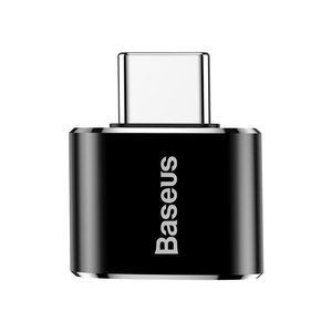 Baseus Mini USB Female to Type-C Male Adapter Converter - Black