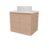 New England Joinery 600mm Grandeur SilkSurface Top Wall Hung Vanity