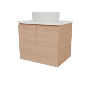 New England Joinery 600mm Grandeur SilkSurface Top Wall Hung Vanity