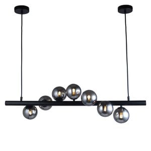 Vencha Midday 7 Light Bar Pendant - Black
