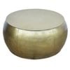 Brass Look Drum Coffee Table