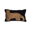 SOGA 30cm Modern Charcoal Gray Leopard Pattern Throw Pillow
