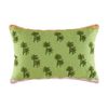 Kas Australia Bayou Cushion Embroidered Palm Tree Green 60x40cm