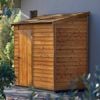 Cedar Shed 2.4 x 1.2m Woodridge Shingle Roof