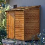 Cedar Shed 2.4 x 1.2m Woodridge Shingle Roof