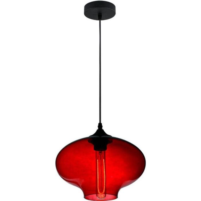 Aria | Red Vintage Industrial Pendant