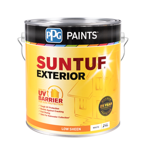 PPG Paints 4L White Low Sheen Suntuf Exterior Paint - 4L