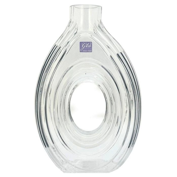 Glass Vase With Hole 5x26cmH