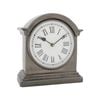 Ssh Collection Hutt Large Table Clock With Round White Face - Black Nickel