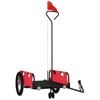vidaXL Bike Trailer Pet Stroller Bicycle Wagon Cart Red Oxford Fabric and Iron
