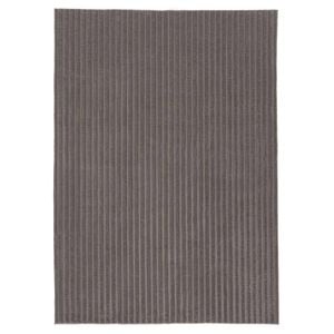 Loopsie-220cm X 150cm-niseko Charcoal Striped Washable Rug