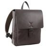 Pierre Cardin Premium Leather Backpack Travel Bag Satchel - Brown - Brown | Leather | Backpack
