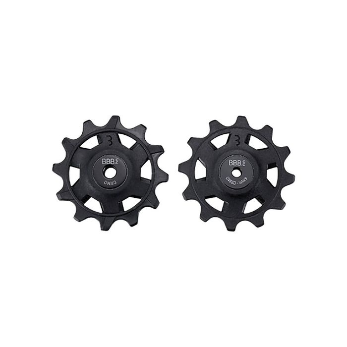 BBB Rollerboys Derailleur Pulleys 12T-12T Sram Road Black 12T Black