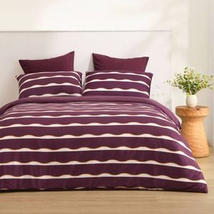 Dreamaker Noa Quilt Cover Set Cherry/Mustard Double Bed