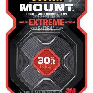 Scotch-Mount 2.5cm x 1.5m Extreme Double-Sided Mounting Tape