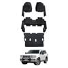 AUSGO 3-Row Set 7D Injection Floor Mats for Toyota Land Cruiser 200 Series LC200 Altitude / VX / Sahara 2007-2012 Floor Liners