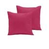 Pair of 280TC Polyester Cotton European Pillowcases 64 x 64 cm HotPink