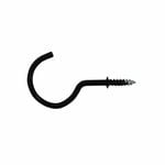 Everhang 28mm Black Cup Hook - 10 Pack