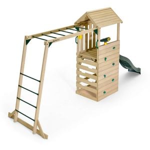 Plum Play Au Lookout Tower Playcentre With Monkey Bars Wooden Playset For Kids