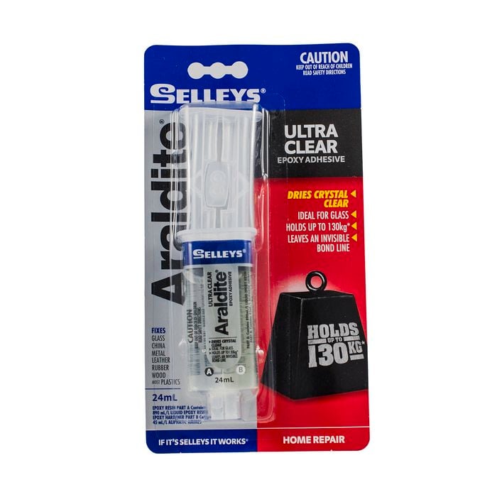 Selleys 24ml Araldite Ultra Clear Epoxy Glue