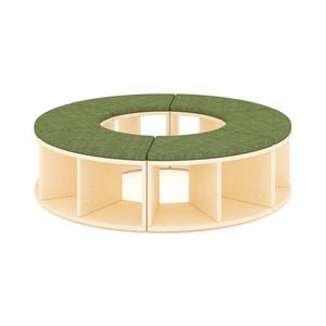 Jooyes Puzzle Series Circular Modular Seating And Storage Set